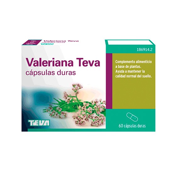 Imagen de Valeriana teva 200 mg 60 cápsulas