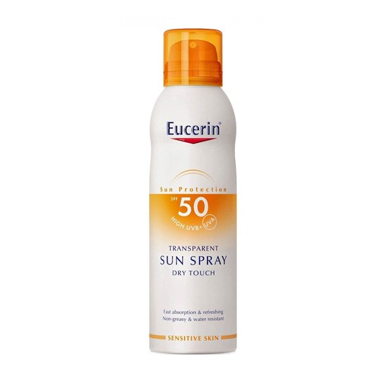 Imagen de Eucerin Solar corporal dry spray transparente SPF50 200ml

