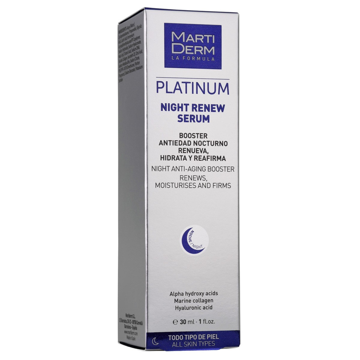 Imagen de MartiDerm Platinum Night Renew Serum 30ml