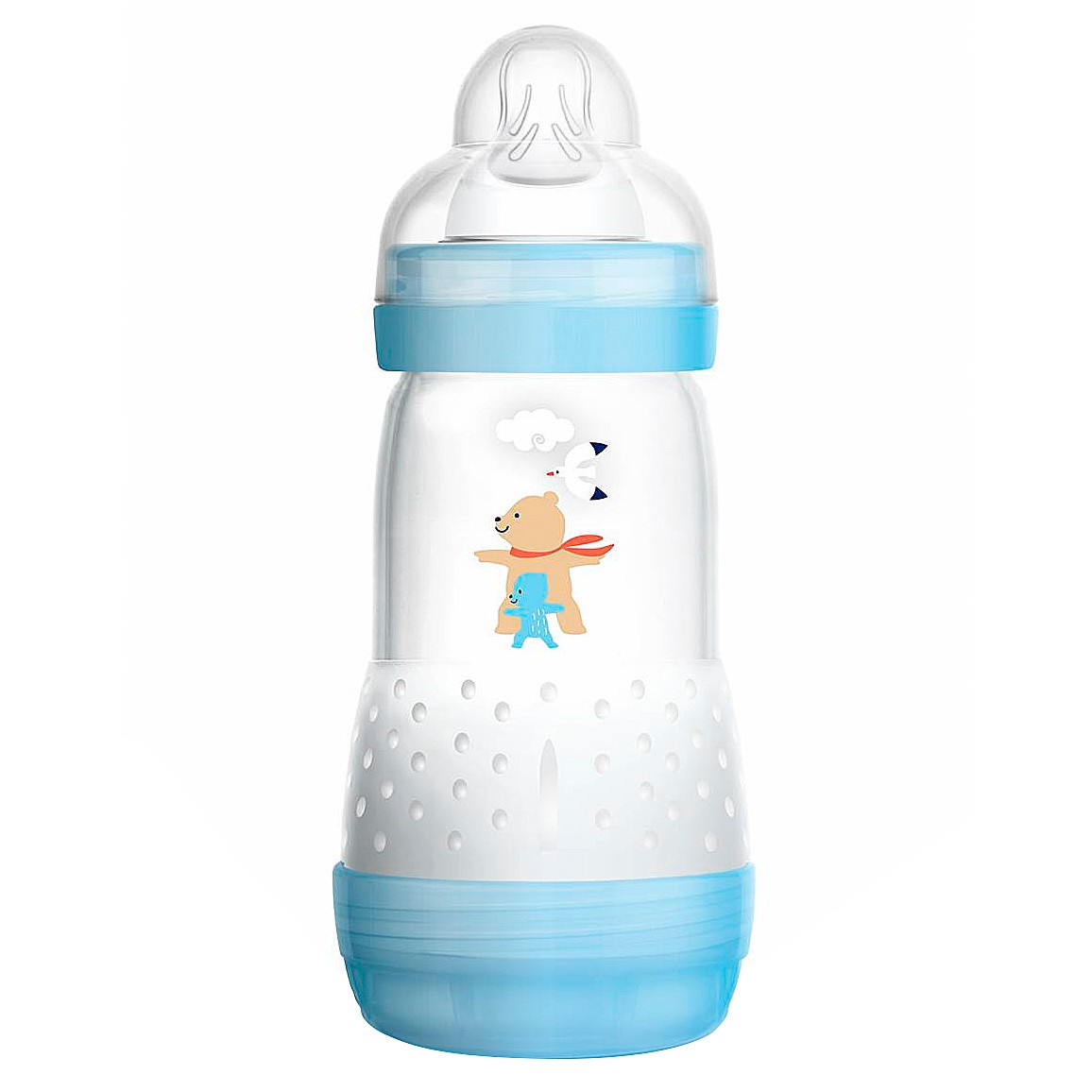 Imagen de Man Baby biberon anticolico azul 260ml