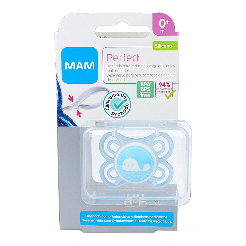 Imagen de Mam baby chupete perfect silicona 2-6 meses azul