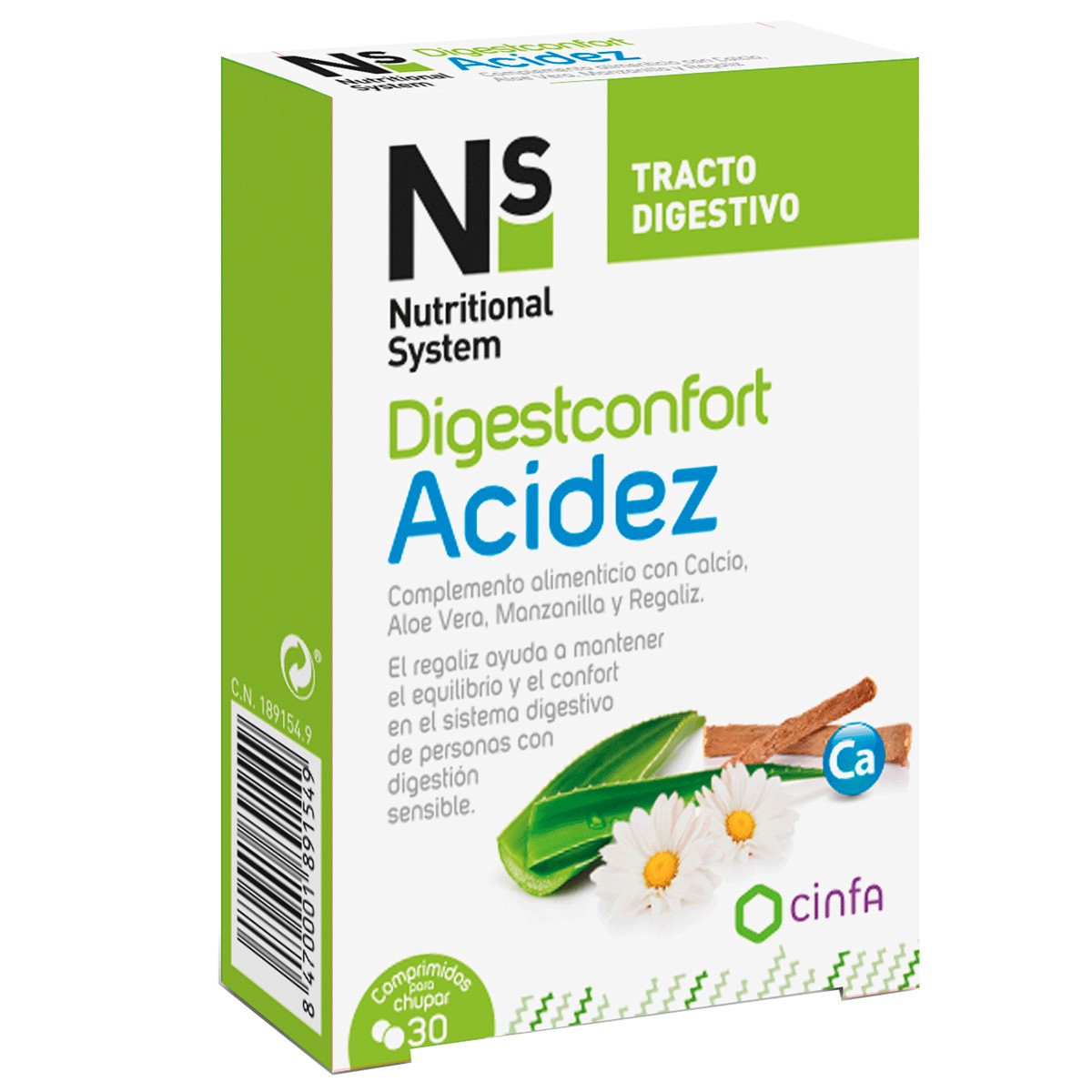 Imagen de N+s digestconfort acidez 30 comprimidos