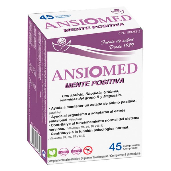 Imagen de Ansiomed mente positiva 45 comprimidos