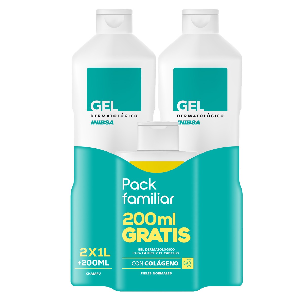 Imagen de Inibsa  Gel dermatologico pack+champu (ref/2587)