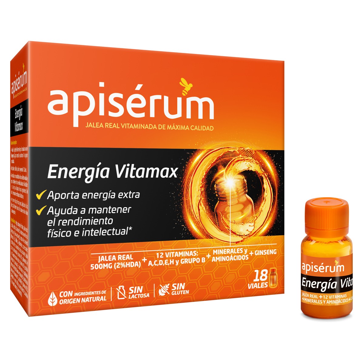 Imagen de Apiserum energía vitamax 18 viales