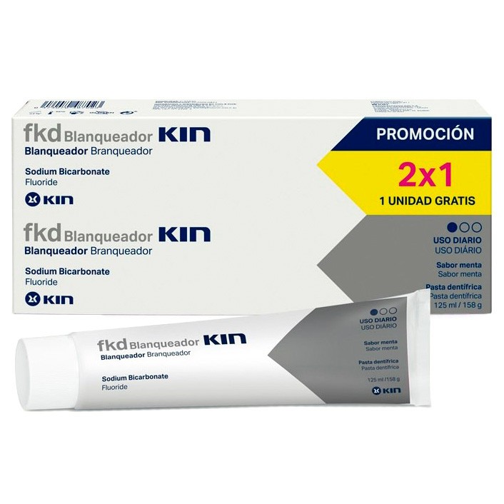 Imagen de Kin fkd pasta dental blanq 125m pack 2x1