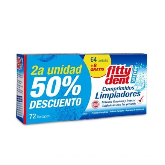 Imagen de Fittydent limpiador 72 pack 2ª ui 50 %