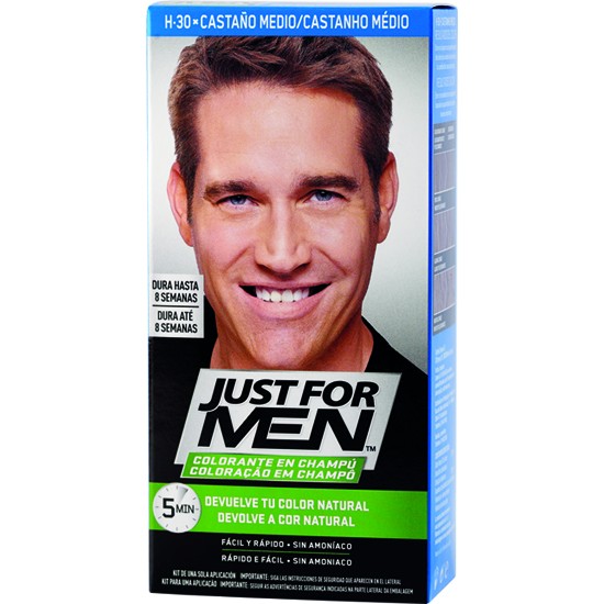 Imagen de Just for men colorante en champú castaño medio