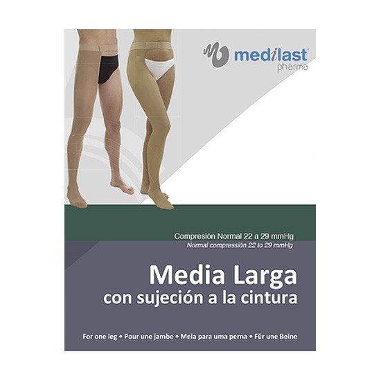 Imagen de Medilast Media Larga (1 Pierna Izquierda) Unisex Normal R/701D-I talla M beige