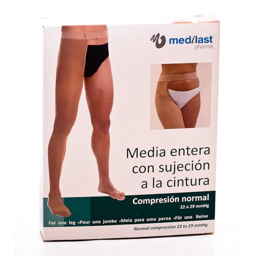Imagen de Medilast Media Larga (1 Pierna Izquierda) Unisex Normal R/701D-I talla L beige