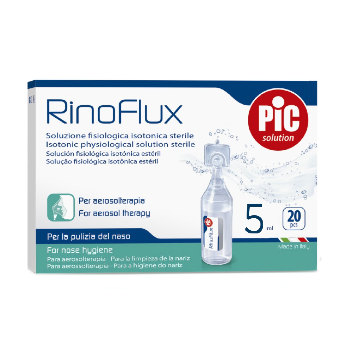 Imagen de Rinoflux solución fisiológica 5ml x 20uds