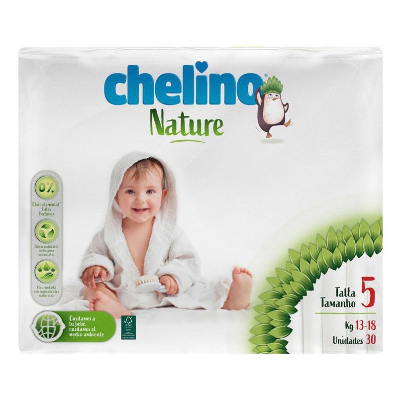 Imagen de Chelino nature pañal talla 5 30 unidades