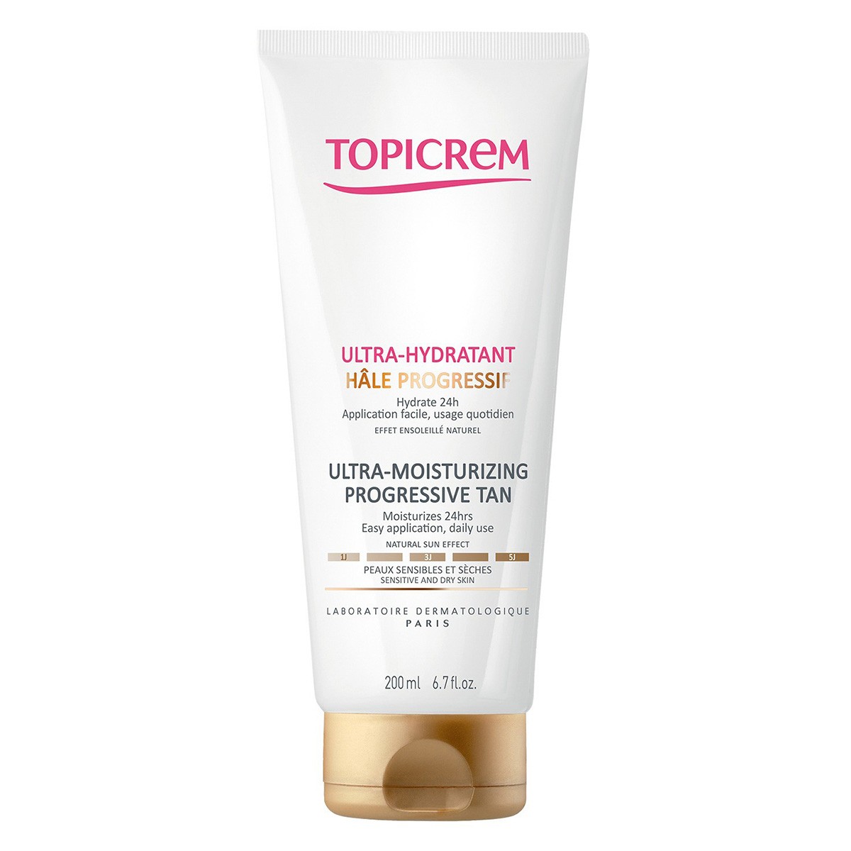 Imagen de Topicrem ultra-hidratante bronceado progresivo 200ml