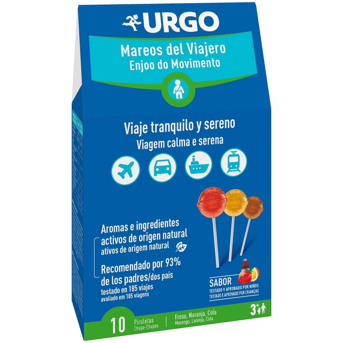 Imagen de Urgo mareos del viajero 10 piruletas