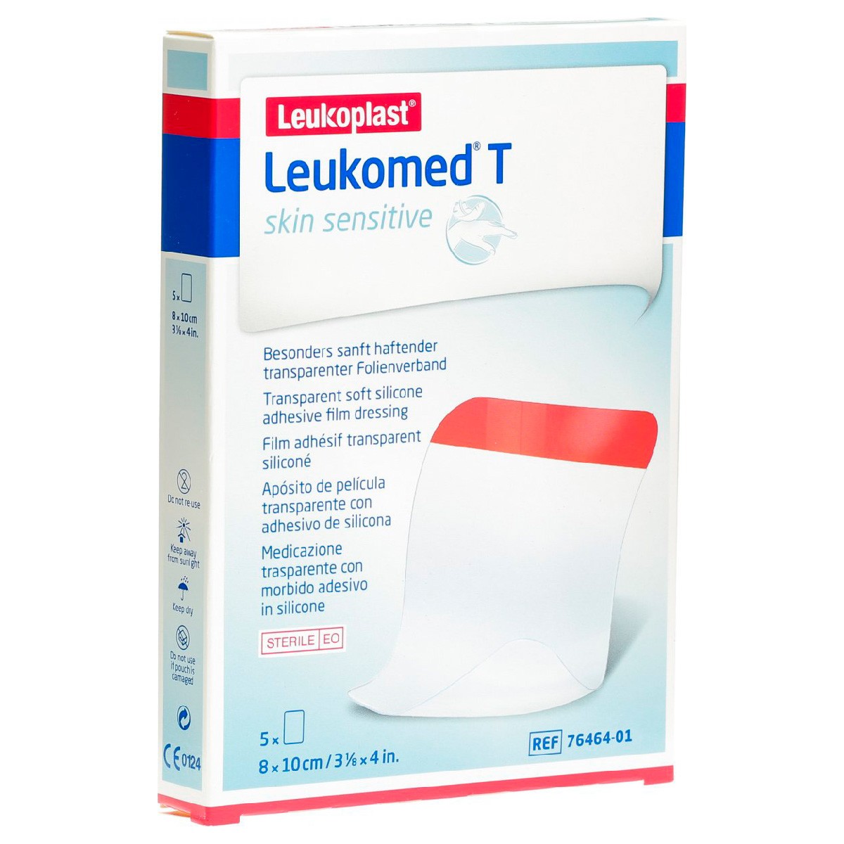 Imagen de Leukoplast Leukomed T Skin Sensitive apósito 8x10cm 5u