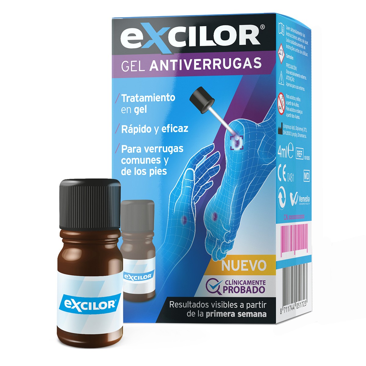 Imagen de Excilor gel antiverrugas 4ml