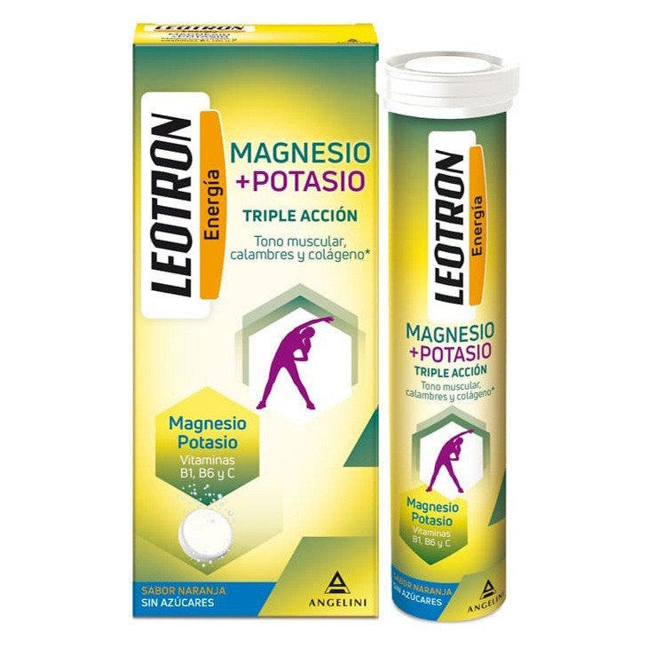 Imagen de Leotron Magnesio Potasio 54 comprimidos efervescentes