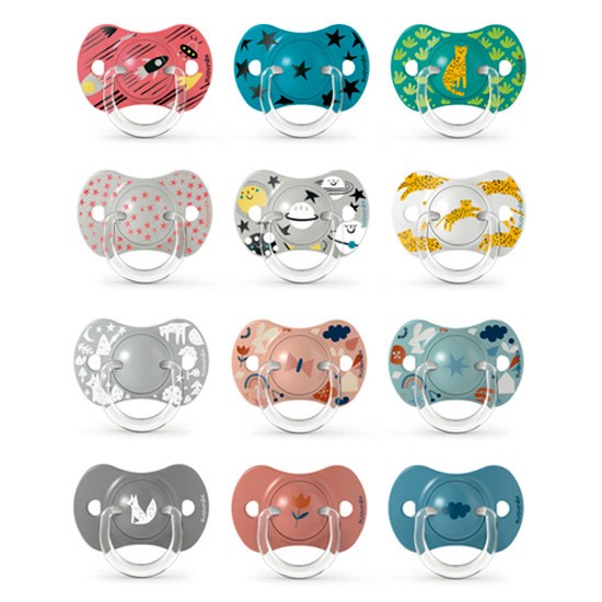 Imagen de Suavinex Chupete fisiológico silicona 6,18m 2u