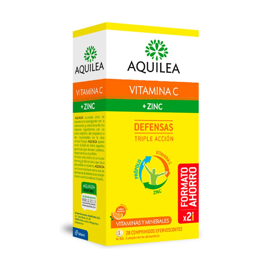 Imagen de Aquilea vitamina C+ Zinc 28 comprimidos