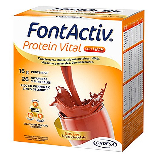 Imagen de Fontactiv protein vital chocolate 14 sobres