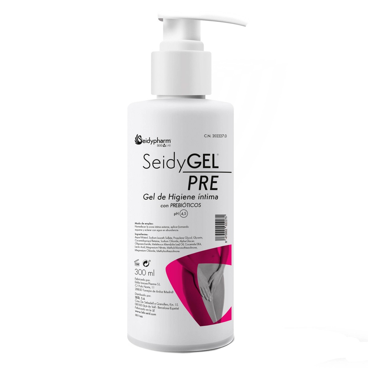 Imagen de Seidy gel pre higiene íntima 300ml