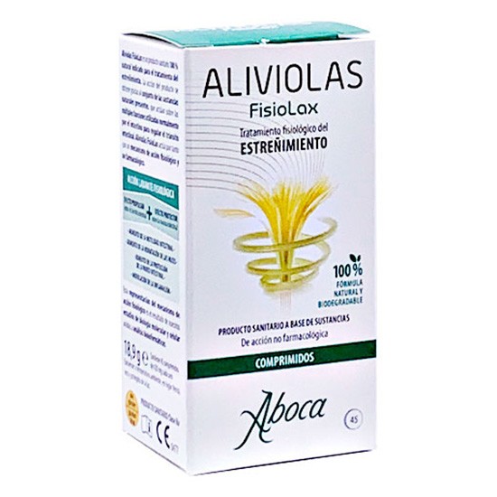 Imagen de Aboca aliviolas fisiolax 45 comprimidos