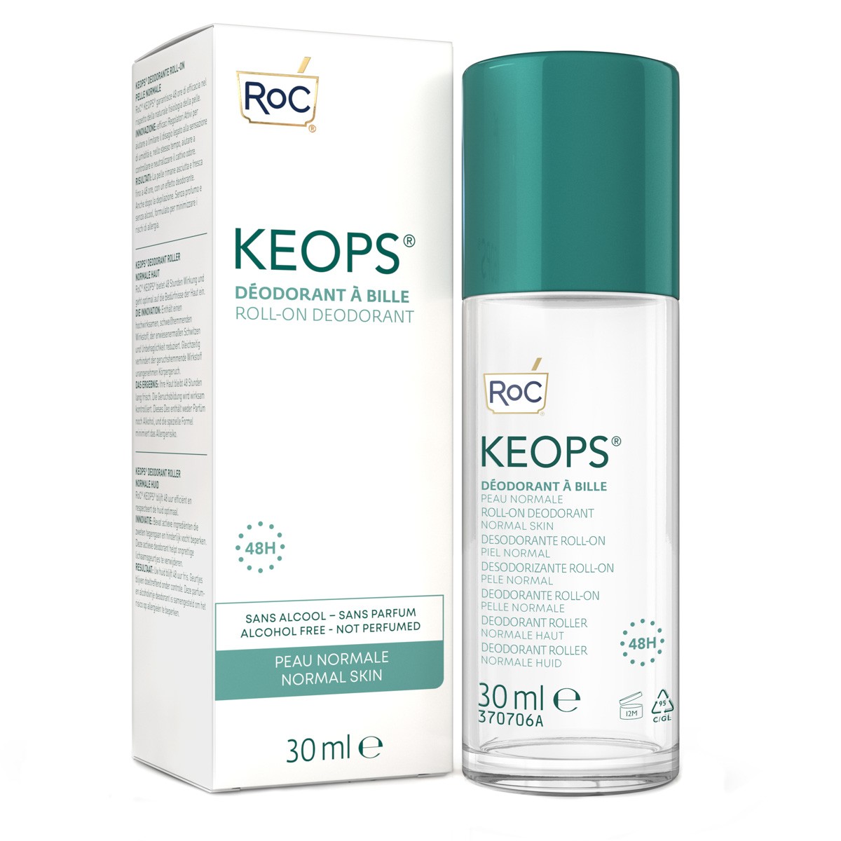 Imagen de Roc Keops pack desodorante roll-on p. normal 30ml