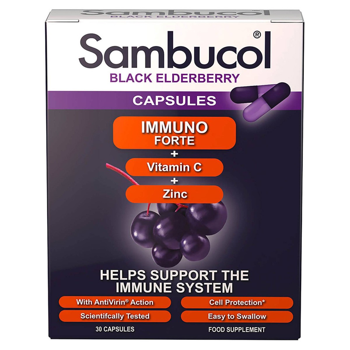 Imagen de Sambucol immuno forte 30 caps