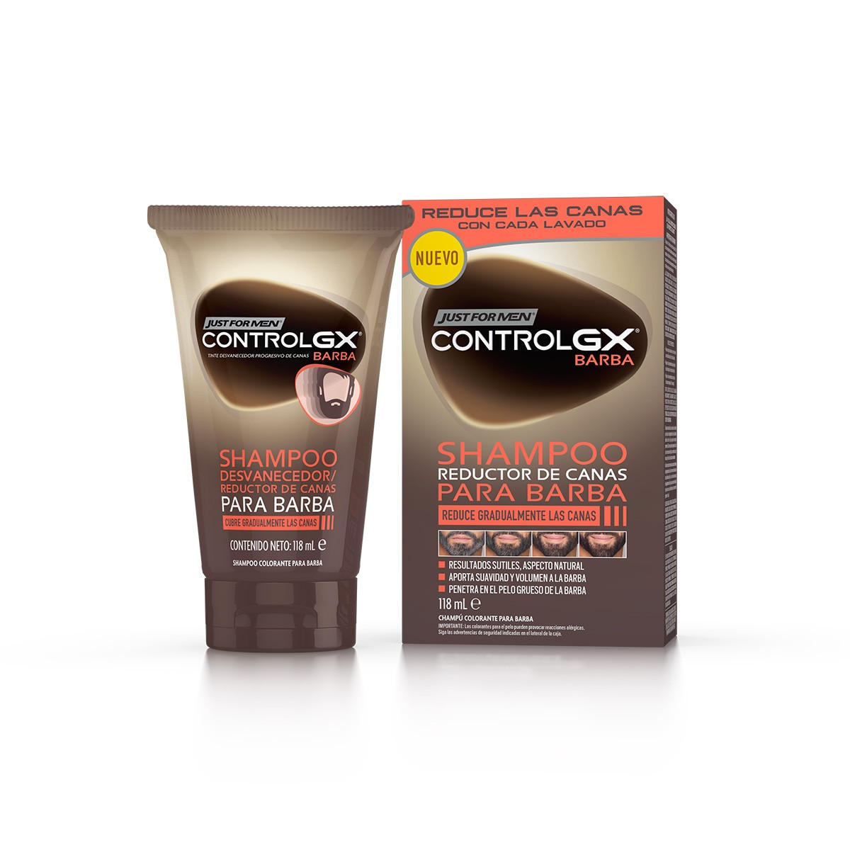 Imagen de Just For Men Control Gx Barba 118 ml