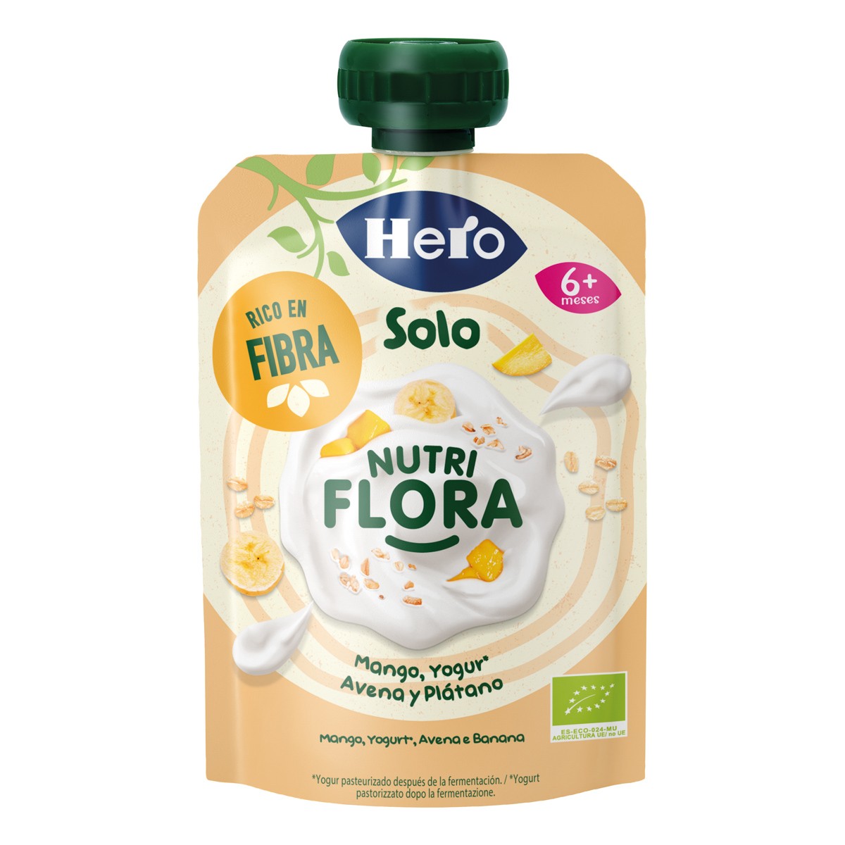 Imagen de Hero bolsita Solo de Mango, Yogur, Plátano Y Avena