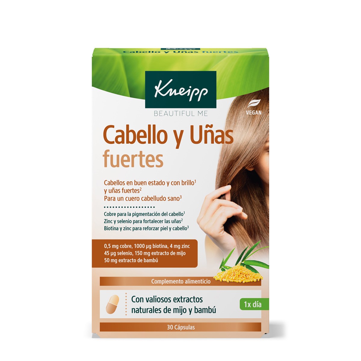 Imagen de Kneipp cabello y uñas fuertes 30 cápsulas