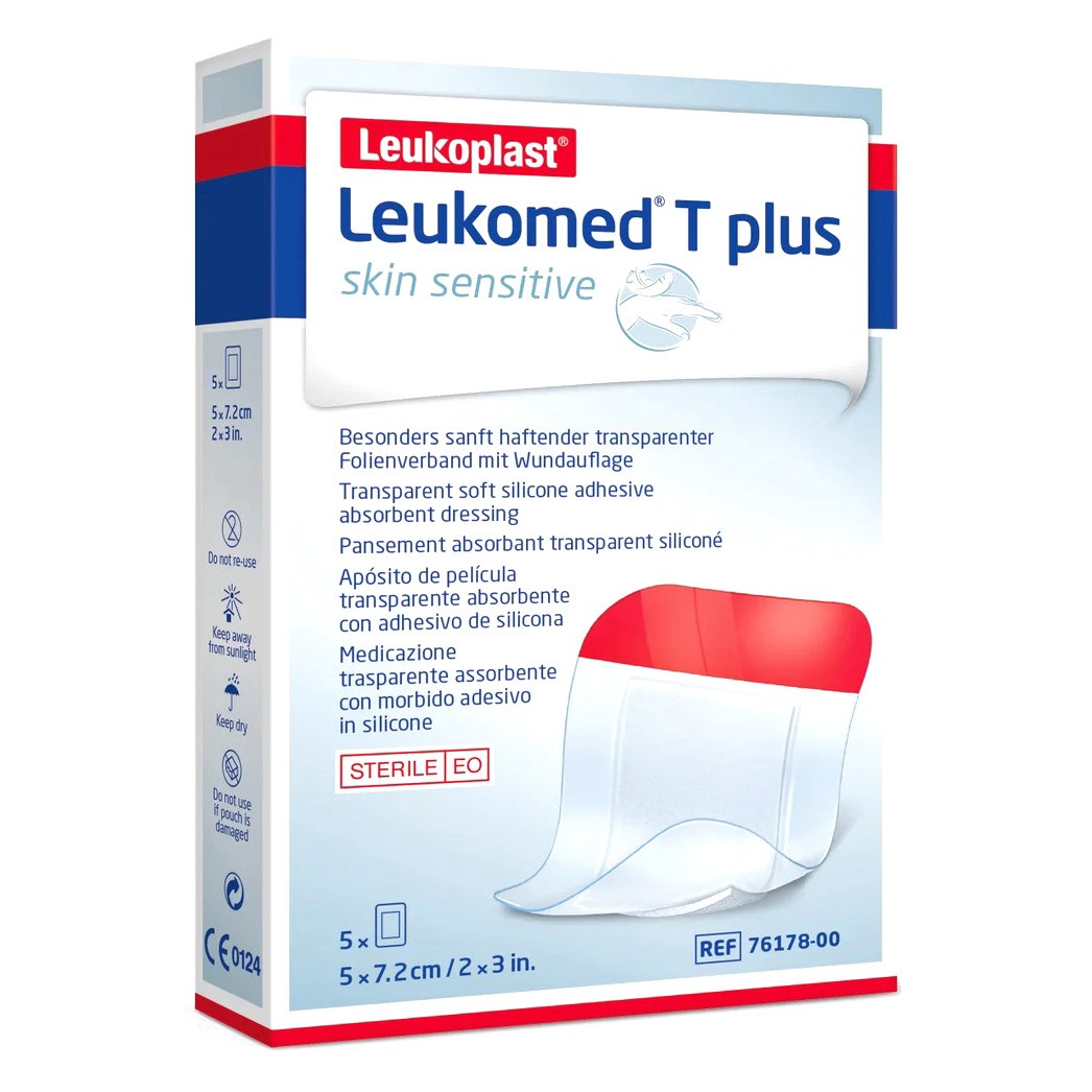 Imagen de Leukomed Skin Sensitive 5cmx7,2cm 5u