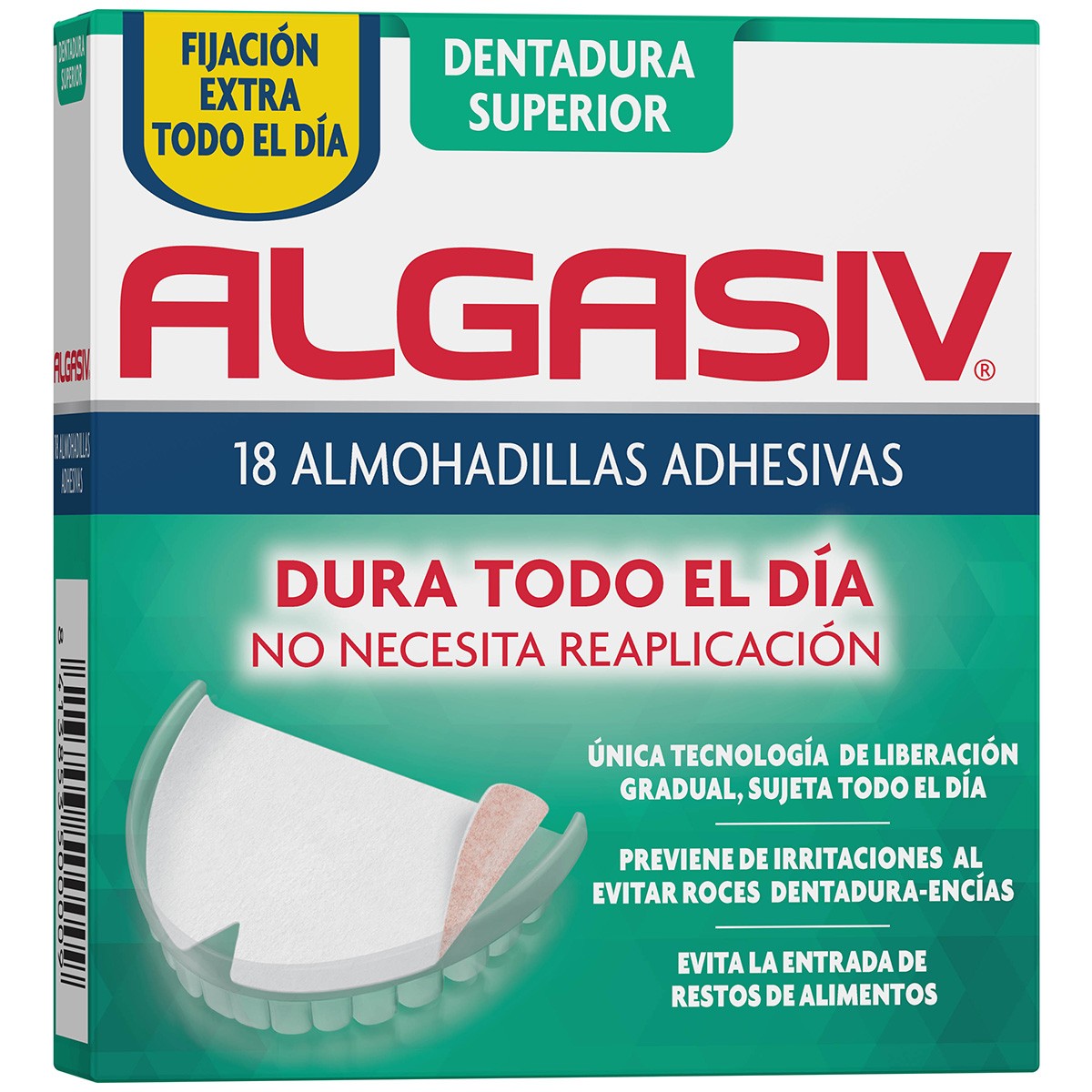Imagen de Algasiv almohadilla superior 18 uds