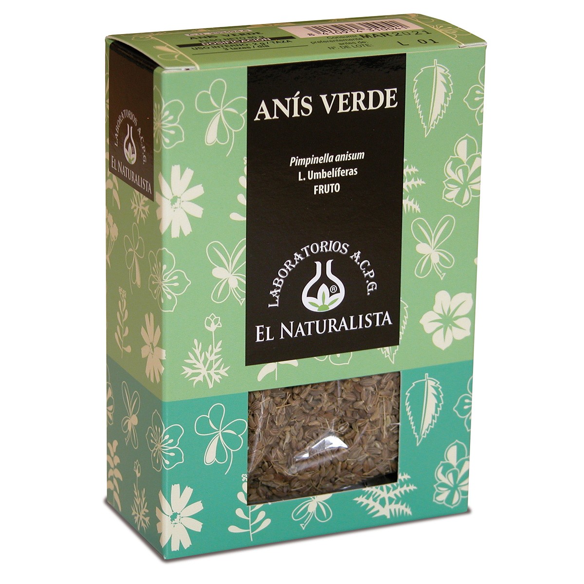 Imagen de EL NATURALISTA ANIS VERDE 80 G.
