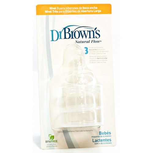Imagen de Dr.Brown's tetina boca ancha options 6m+