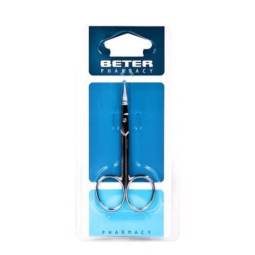 Imagen de TIJERA MANICURA UÑAS CROMADA CURVA BETER