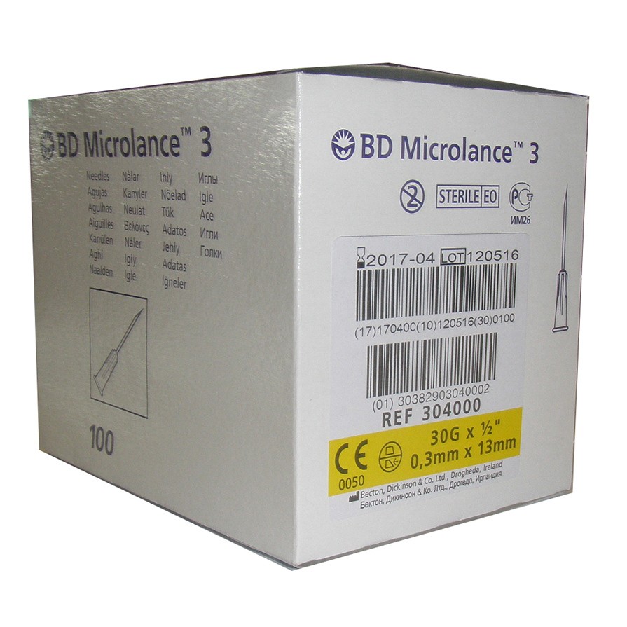 Imagen de Bd Microlance aguja 0,3mmx13mm 100u