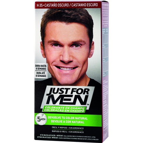 Imagen de Just for men colorante en champú castaño oscuro