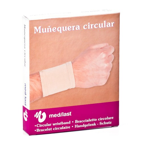 Imagen de Medilast muñequera circular 810 talla mediana beig
