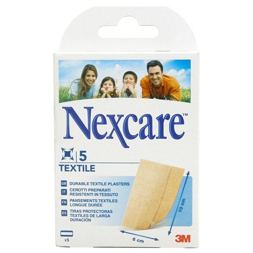 Imagen de Nexcare Textile Strips tiras adhesivas 10x6cm 5u