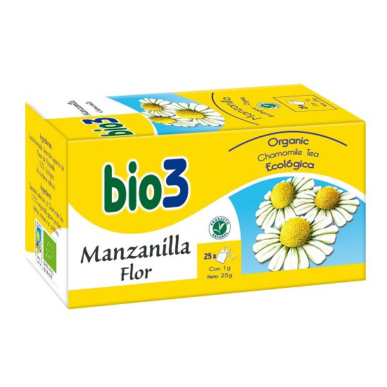 Imagen de Bio3 manzanilla ecologica 25 bolsitas