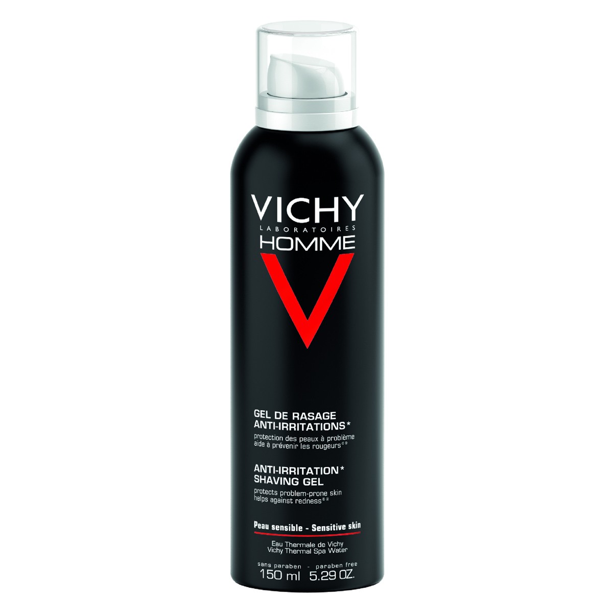 Imagen de Vichy Homme gel afeitar piel sensible 150ml