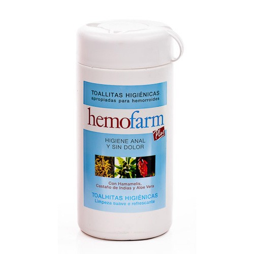 Imagen de HEMOFARM PLUS TOALLITAS BOTE 60 UDS.