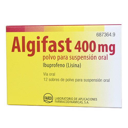 Imagen de Algifast 400 mg polvo para suspensión oral 12 sobres