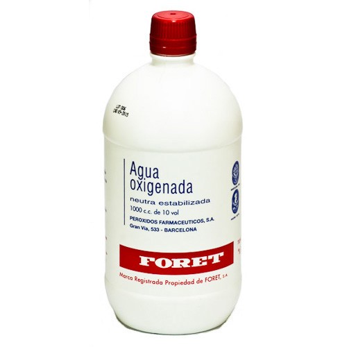 Imagen de Agua Oxigenada Foret 3% sol.cutánea y concentrado para sol.bucal 1000ml