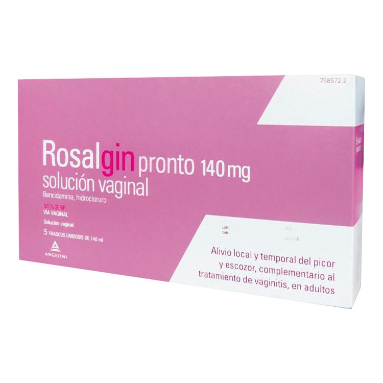 Imagen de Rosalgin pronto 140 mg sol. vaginal 5u