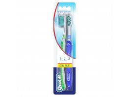OralB cepillo 123 shiny clean duo medio